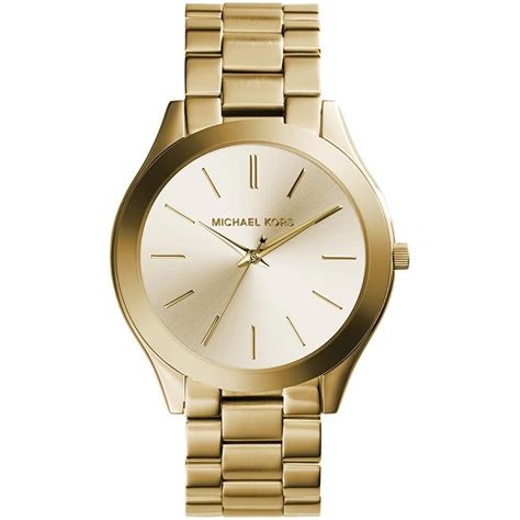 mini slim runway gold michael kors|Michael Kors black dial watch.